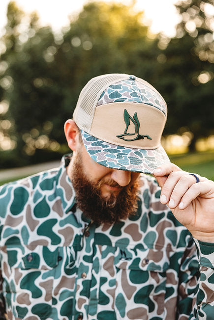 Roost  Panel 3D Puff Duck Logo Hat